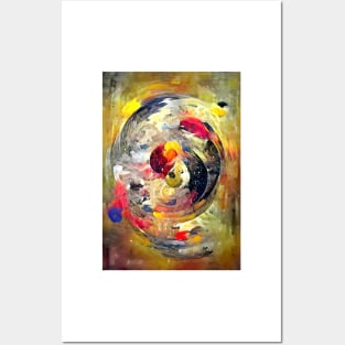 Ying and Yang Abstract Posters and Art